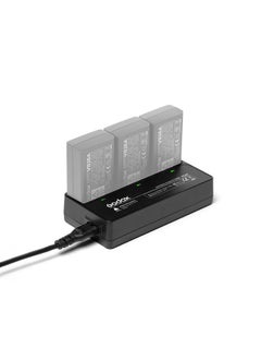 VC26T 3-slot Battery Charger for V1/ V860III Series Flash Speedlite Batteries VB26A/VB26B/VB30