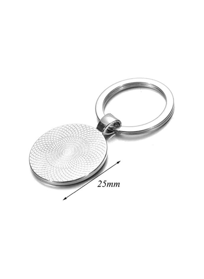 SOLDOUT Friends I Will Be There For You TV Show Keychain Glass Cabochon Key Ring Key Holder for Friendship Day (Black)  - Image 2