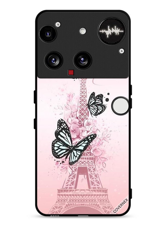 Covernex Nothing Phone (3) Protective Case Cover Butterflies On Eiffel Tower - Image 1