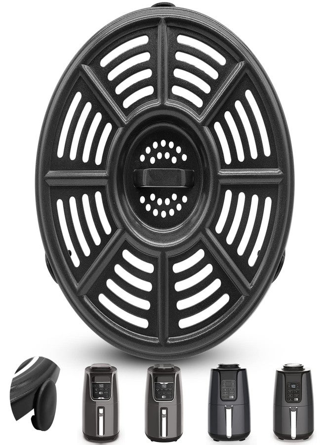 oecue Air fryer Replacement Tray for Ninja AF101 4 QT AF161 Max XL AF150 XL Air Fryer, 8.2'' Round Food Grade Air Fryer Grill Pan Grill Plate Crisper Plate Parts Accessories Rack,Dishwasher Safe - Image 1