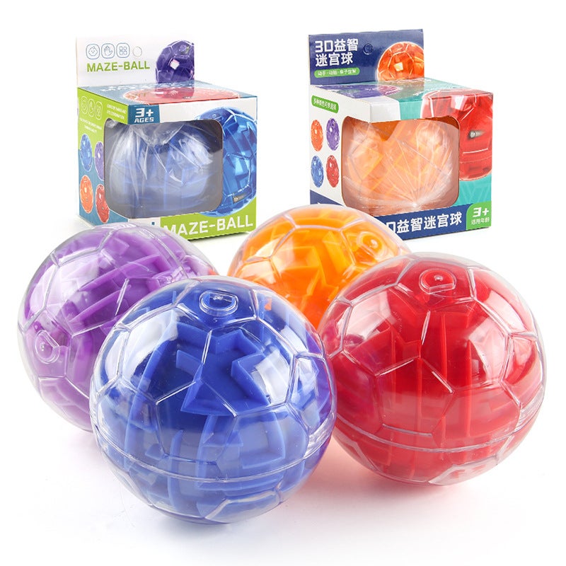 Children'S 3D Puzzle Maze Ball Three-Dimensional Ball Track Concentration Ball Cube Ball Entrance Intelligence Maze - Image 2