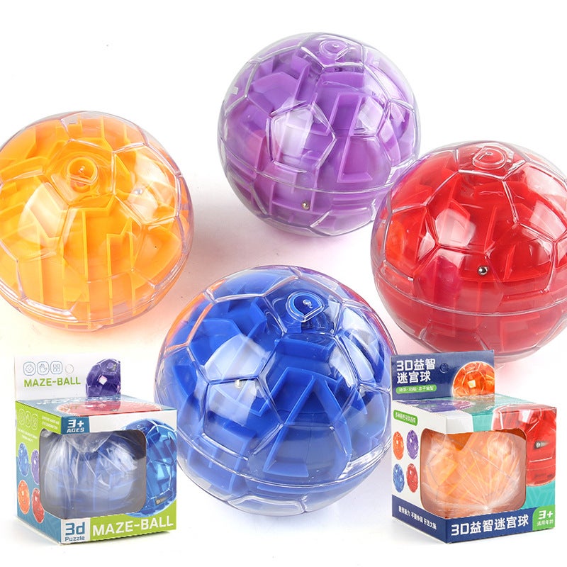 Children'S 3D Puzzle Maze Ball Three-Dimensional Ball Track Concentration Ball Cube Ball Entrance Intelligence Maze - Image 3
