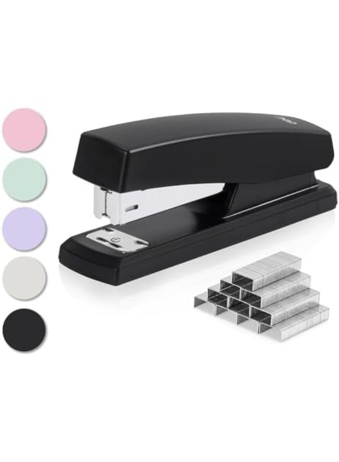 Deli Stapler, Desktop Staplers with 640 Staples, Office Stapler, 25 Sheet Capacity, Black - Image 1