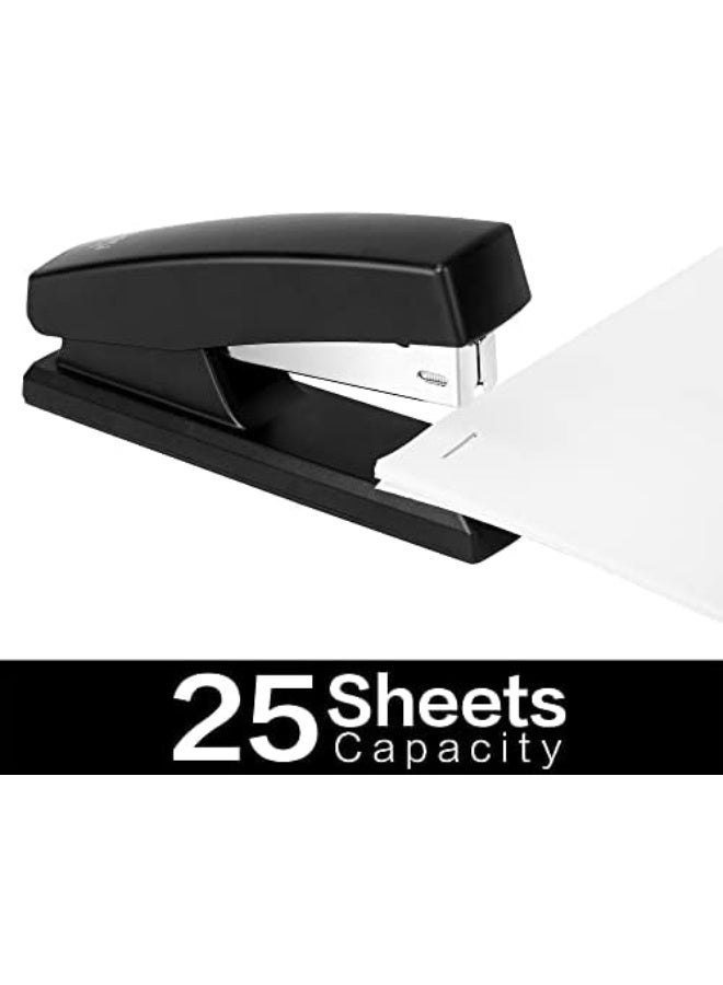 Deli Stapler, Desktop Staplers with 640 Staples, Office Stapler, 25 Sheet Capacity, Black - Image 3