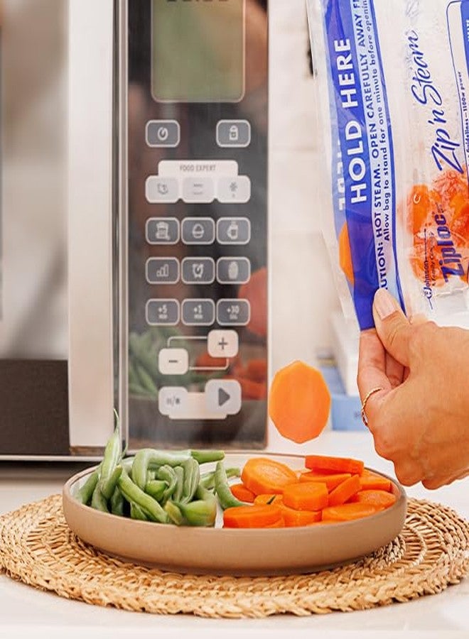 Ziploc Zip 'n Steam Food Storage Cartons for Meal Prep, Healthy Meals in Minutes, Microwave Safe, 10 Count - Image 3