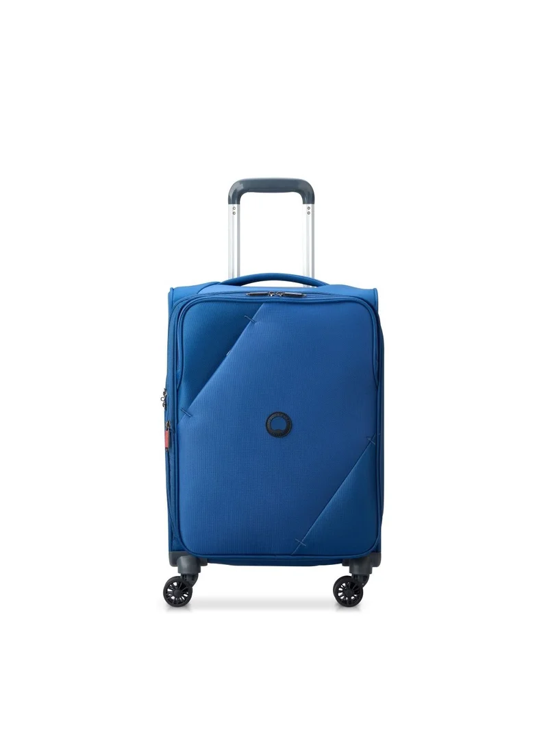 DELSEY Maringa Expendable Double wheel cabin trolley luggage bag 55cm Blue