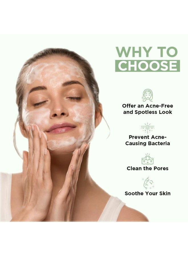 Orgatre Acne Clear Face Wash with Tea Tree, 2% Salicylic Acid & Niacinamide | Anti-Acne & Pore-Cleansing Formula for Clearer Skin | 100ml - Image 2