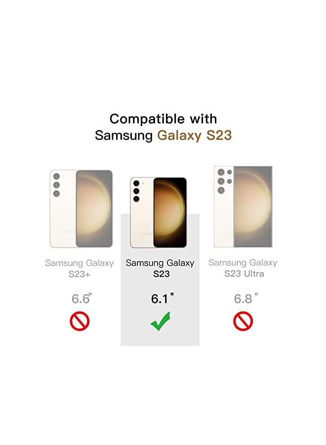 Jetech Screen Protector For Samsung Galaxy S23 5G 6.1-Inch With Camera Lens Protector, Tempered Glass Film, Fingerprint Id Compatible, Hd Clear, 2-Pack Each - Image 4