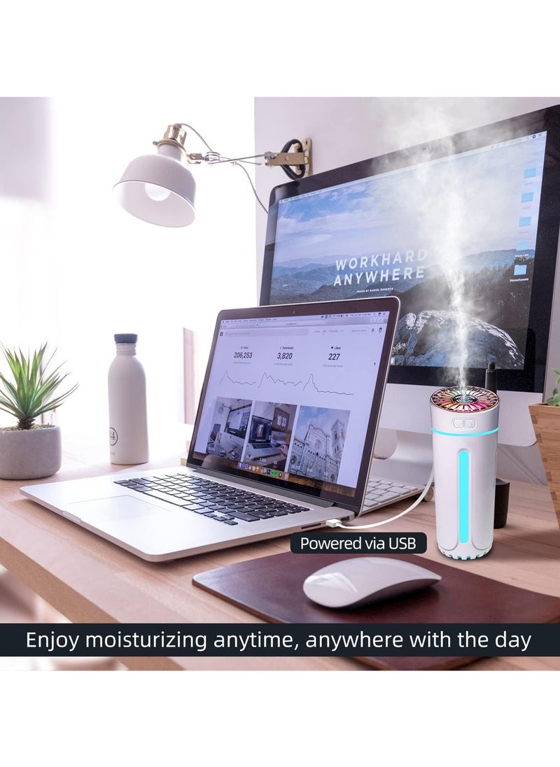Car Humidifier USB Portable Colorful Starry Night Light Negative Ion Purification Nano Atomization Car Diffuser Charging