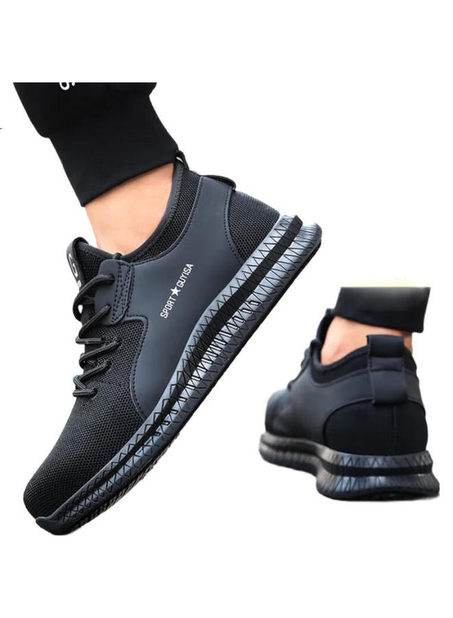 JUNBU Safety Shoes For Men With Steel Toe Cap, Anti-Smashing, Anti-Puncture, Non-Slip, Sra Wear-Resistant, Safety Work Site Functional Shoes 2052 Size 41 - Image 1