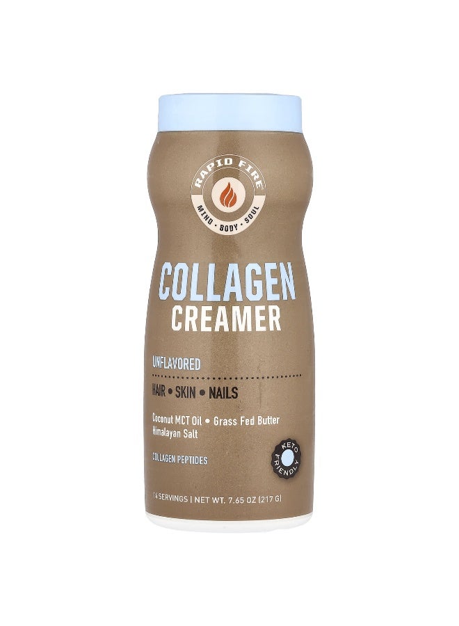 RAPIDFIRE, Collagen Creamer, Unflavored, 7.65 oz (217 g) (Packaging may vary) - Image 1