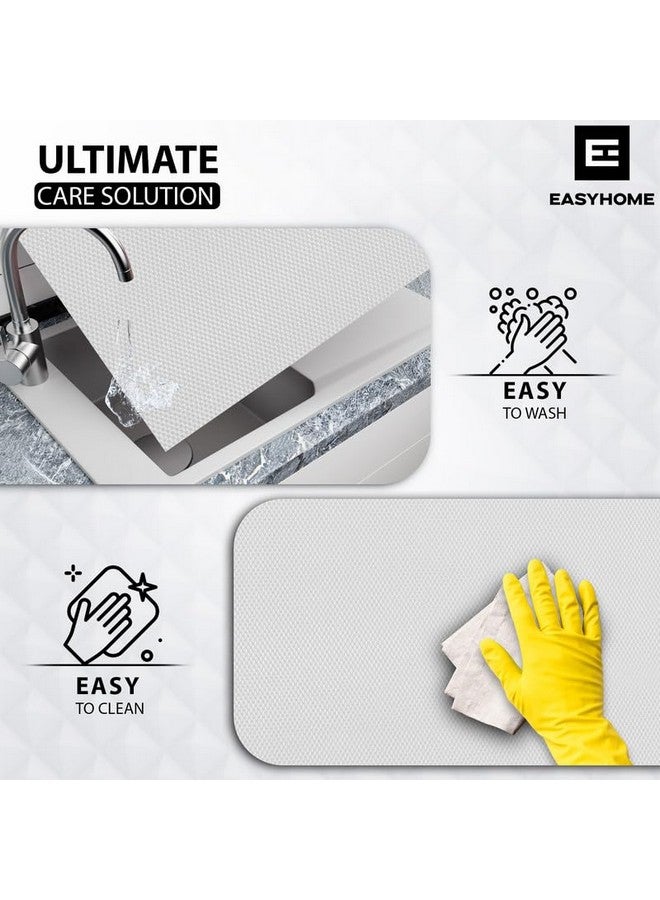 Easy Home حصيرة مضادة للانزلاق متعددة الاستخدامات من EASYHOME (60 سم × 10 متر، شفاف) - مقاومة للماء، قابلة للغسل، ورقة بطانة للرفوف للمطبخ، الحمام، الأدراج، الخزائن، الثلاجة وسطح الطاولة - Image 4