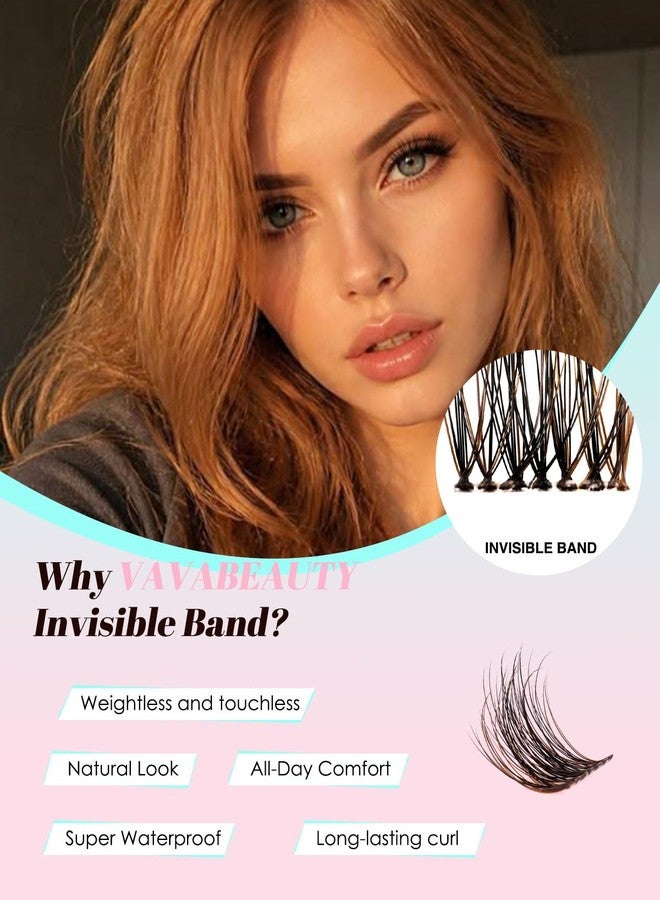 فافابيوتي مجموعة رموش VAVABEAUTY Veill Lash Clusters Kit، رموش كثيفة وناعمة، 8-16 مم - Image 4