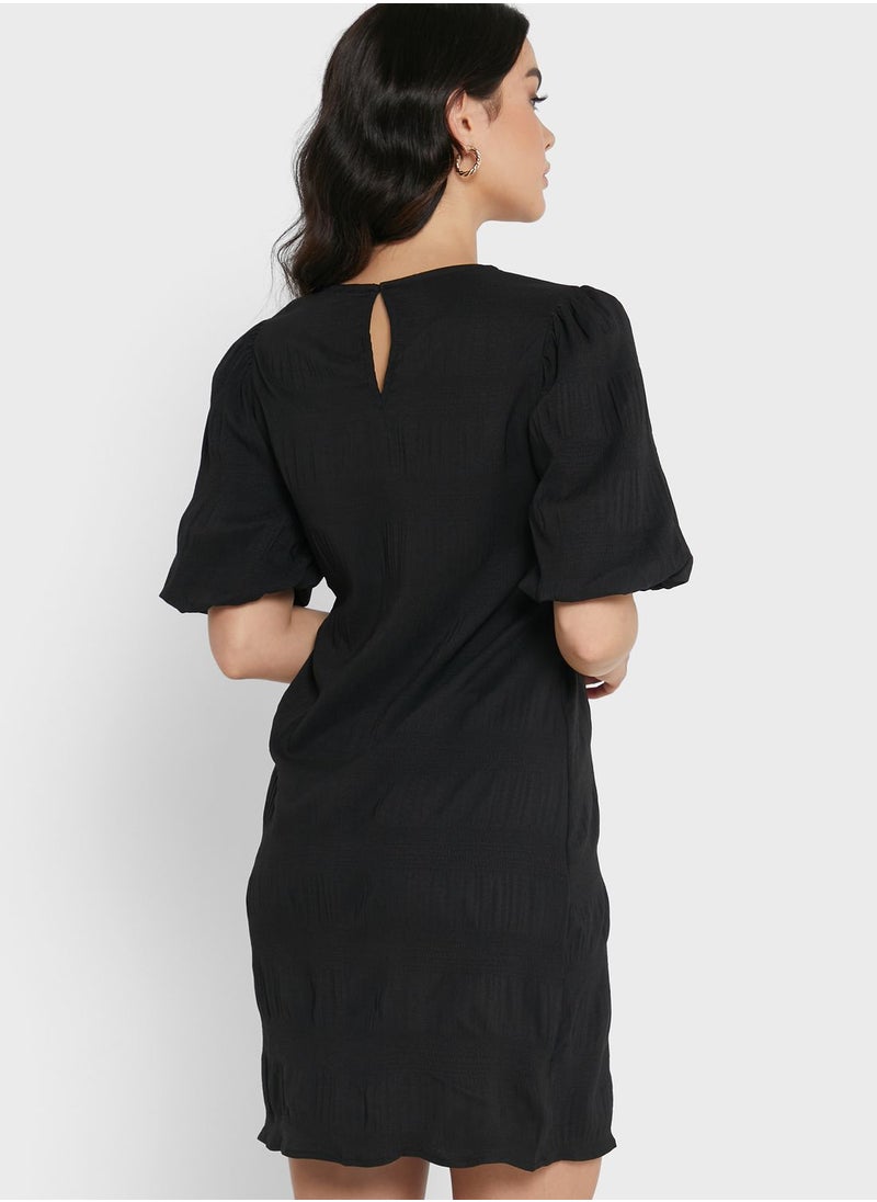 VERO MODA - Puff Sleeve Mini Dress - Image 1