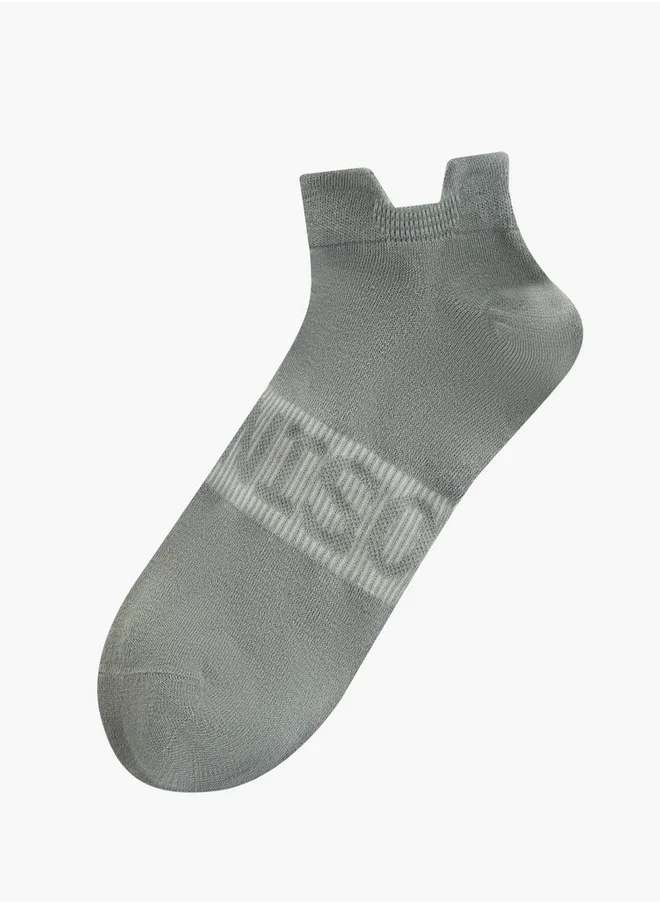 داش Textured Non Terry Ankle Length Socks - Set of 3