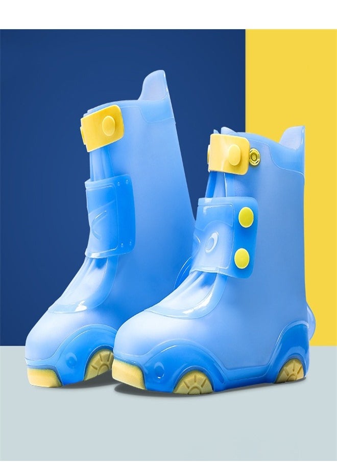 Loquat Children's Rain Boot cover Sky Blue  - Image 2