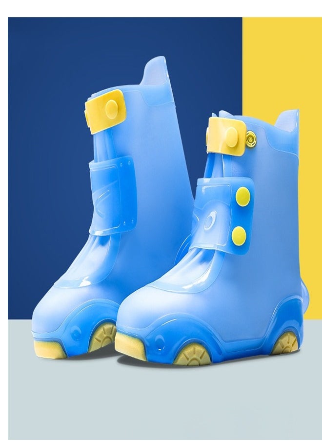 Loquat Children's Rain Boot cover Sky Blue  - Image 3