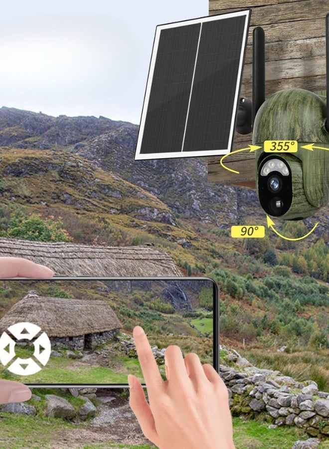Generic 2K 4G Solar Wildlife Trail Camera – 360° PTZ, Motion Detection, Night Vision  - Image 2