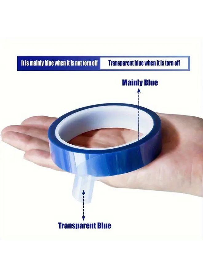 4 Rolls Blue High Temperature Resistant Heating Tape 20mm x 33m - Image 5