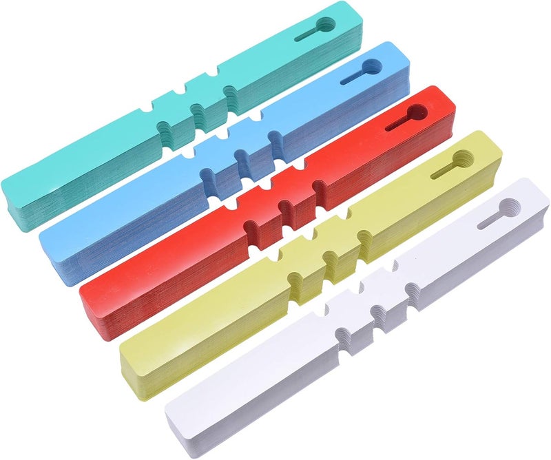 MGTECH 500 Pcs Wrap Around Adjustable Plant Tree Hanging Tags, Plastic Nursery Garden Waterproof Labels, Large Writing Surface (20x2cm, 5 Colors) - Image 2