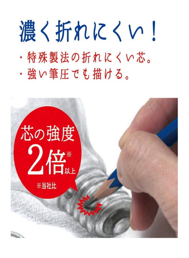 Kutsuwa HiLINE PA014 Pencils, Hoksign, 5 Hardness Set - Image 5