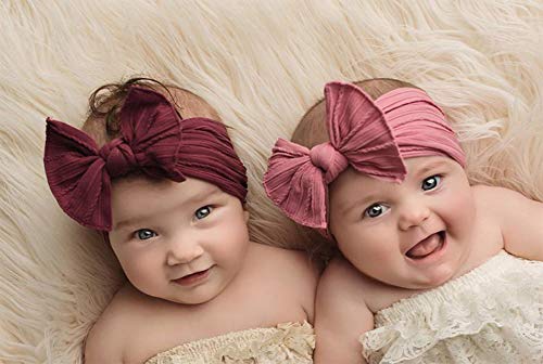 Toptim Baby Bow Headbands Turban Knotted, Girl's Hairbands for Newborn,Toddler and Childrens (8 Pack) - Image 2