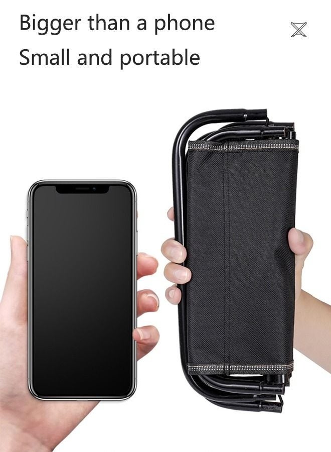 Bukela Portable Foldable Outdoor Camping Chair Black 26*26*25cm - Image 2