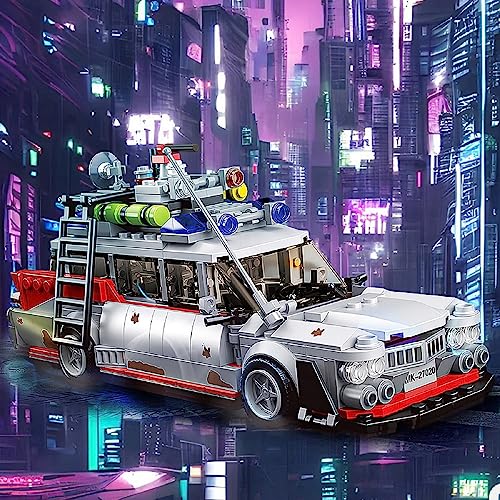 HI-REEKE HIREEKE Buster ECTO1 Building Kit for Adult Ghost Speed Champion Car Creator Building Blocks Toy Set Creator605PCS - Image 5