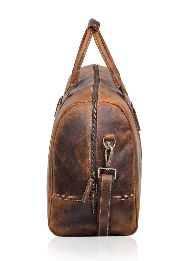 كويرو حقائب سفر جلدية للرجال والنساء، مصنوعة من الجلد الطبيعي بالكامل، مناسبة لرحلات نهاية الأسبوع، حقائب رياضية. - Image 5