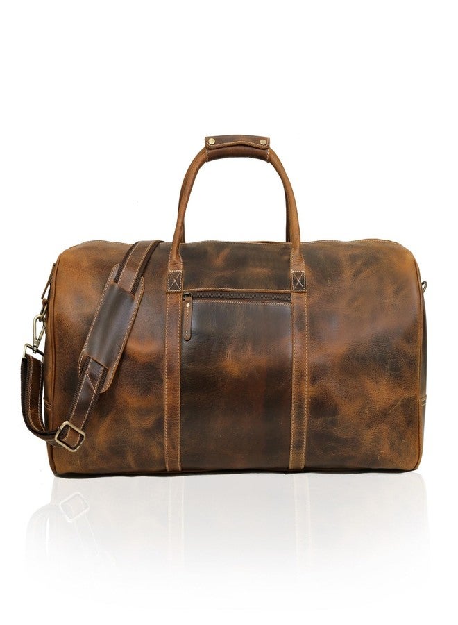 كويرو حقائب سفر جلدية للرجال والنساء، مصنوعة من الجلد الطبيعي بالكامل، مناسبة لرحلات نهاية الأسبوع، حقائب رياضية. - Image 3