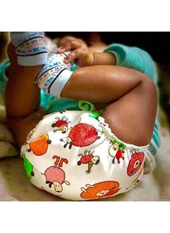 Superbottoms Dry Feel Langot Pack Of 6Organic Cotton Padded Langot ; Nappy With Gentle Elastics & A Superdryfeel Layer On Top (Size 2 (Fits 5 10 Kg) Printed)For Unisex Baby  - Image 5