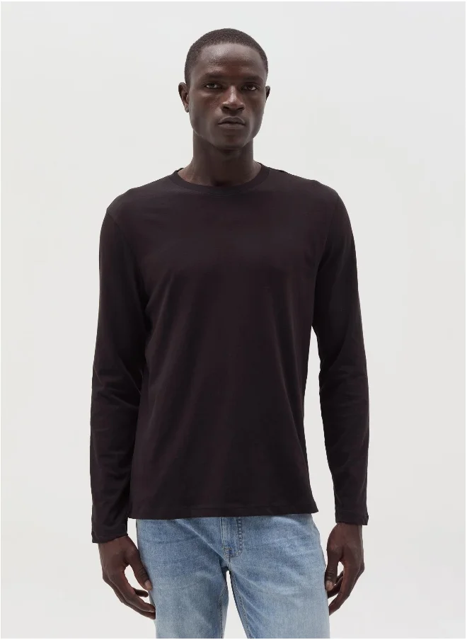 Ovs Long-sleeved T-shirt with round neck