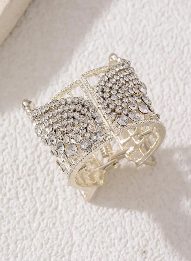 Take Two Rhinestone Embellished Claw Clip