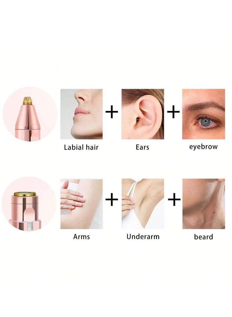 BLAWLESS 2 in 1 Women’s Facial Hair Remover – USB Rechargeable Electric Eyebrow & Face Hair Trimmer - Image 3