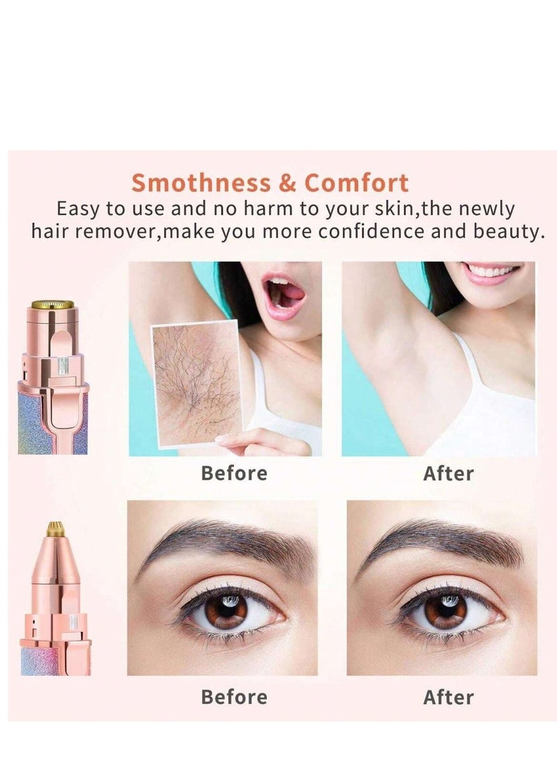 BLAWLESS 2 in 1 Women’s Facial Hair Remover – USB Rechargeable Electric Eyebrow & Face Hair Trimmer - Image 4