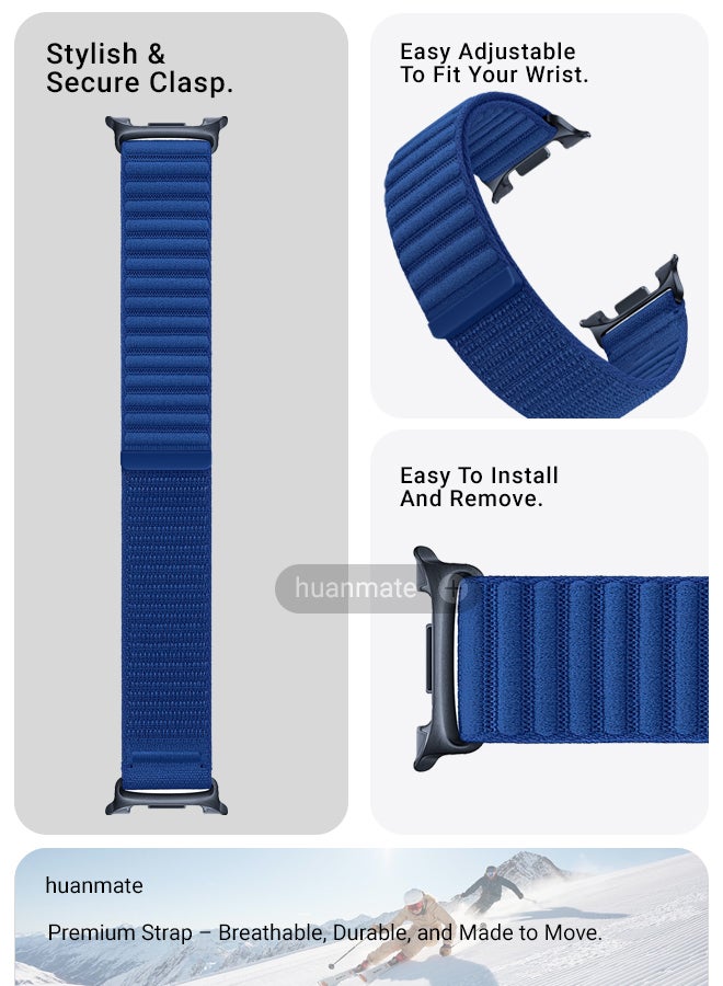 huanmate Samsung Galaxy Watch 8 Classic 46mm Premium Replacement Strap - High Quality, Lightweight, Stylish & Durable - Easy Installation - Replacement Strap for Samsung Galaxy Watch 8 Classic 46mm - Image 5
