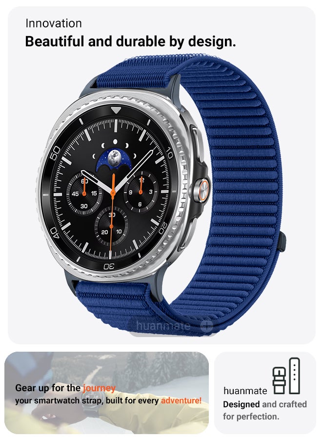 huanmate Samsung Galaxy Watch 8 Classic 46mm Premium Replacement Strap - High Quality, Lightweight, Stylish & Durable - Easy Installation - Replacement Strap for Samsung Galaxy Watch 8 Classic 46mm - Image 2