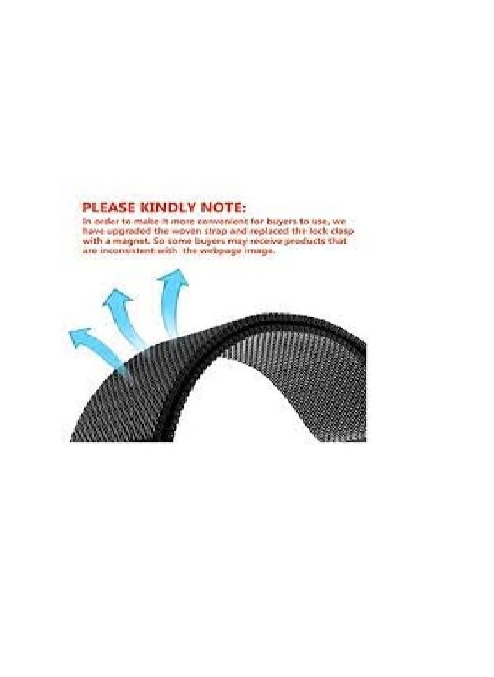Generic - Magnetic Stainless Steel 22 mm Strap for CMF Watch Pro/CMF Watch Pro 2 - BLACK - Image 1