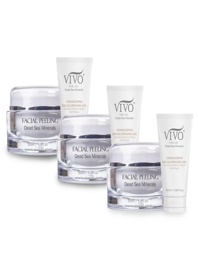 Vivo Per Lei Facial Peeling Gel - Face Peel with Dead Sea Minerals - Gentle Exfoliating Gel for Face - 4.05 Fl Oz - Pack of 3 - Image 2