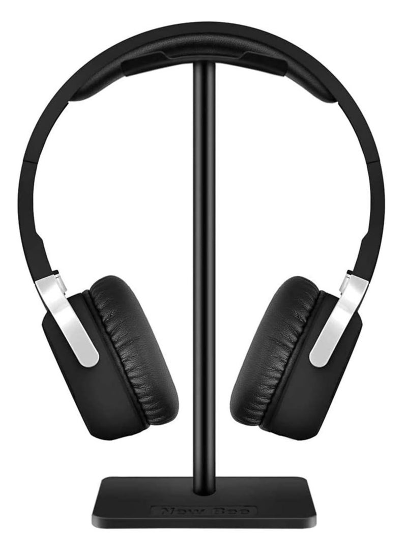 Zaboon Bingcute Aluminum Desk Headphone Stand Hanger With Cable Holder For Sennheiser Sony Audio Technica Bose Beat Akg Gaming Headset Display Table Display Rack Hanger Support Black - Image 1