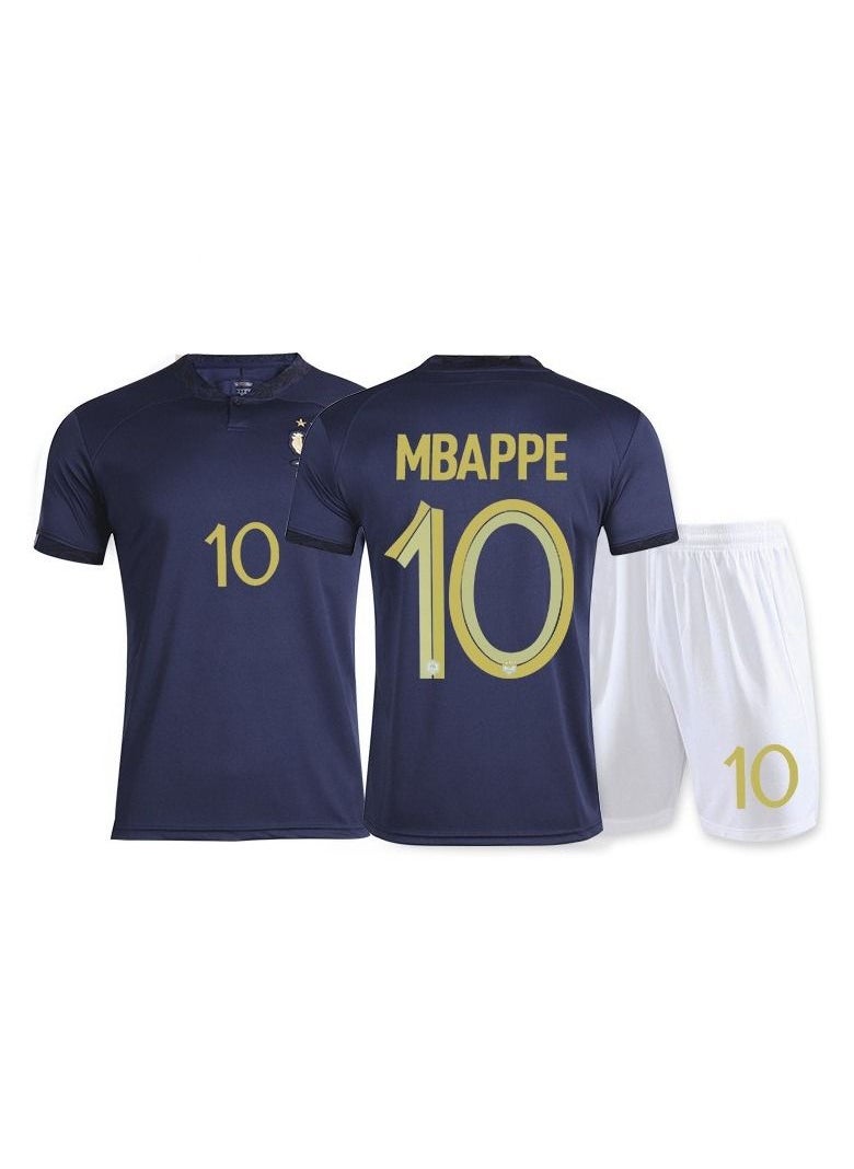 M MIAOYAN M MIAOYAN 2022 World Cup France national team home Mbappe jersey sports suit  - Image 1