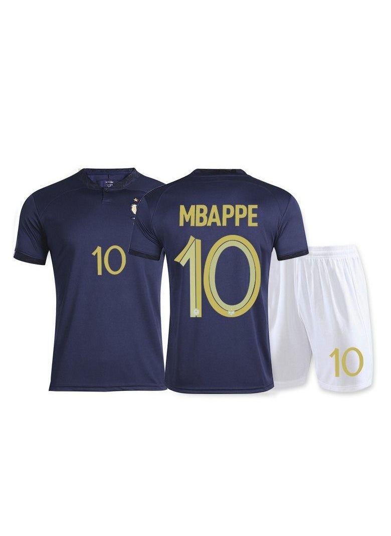 M MIAOYAN M MIAOYAN 2022 World Cup France national team home Mbappe jersey sports suit  - Image 2