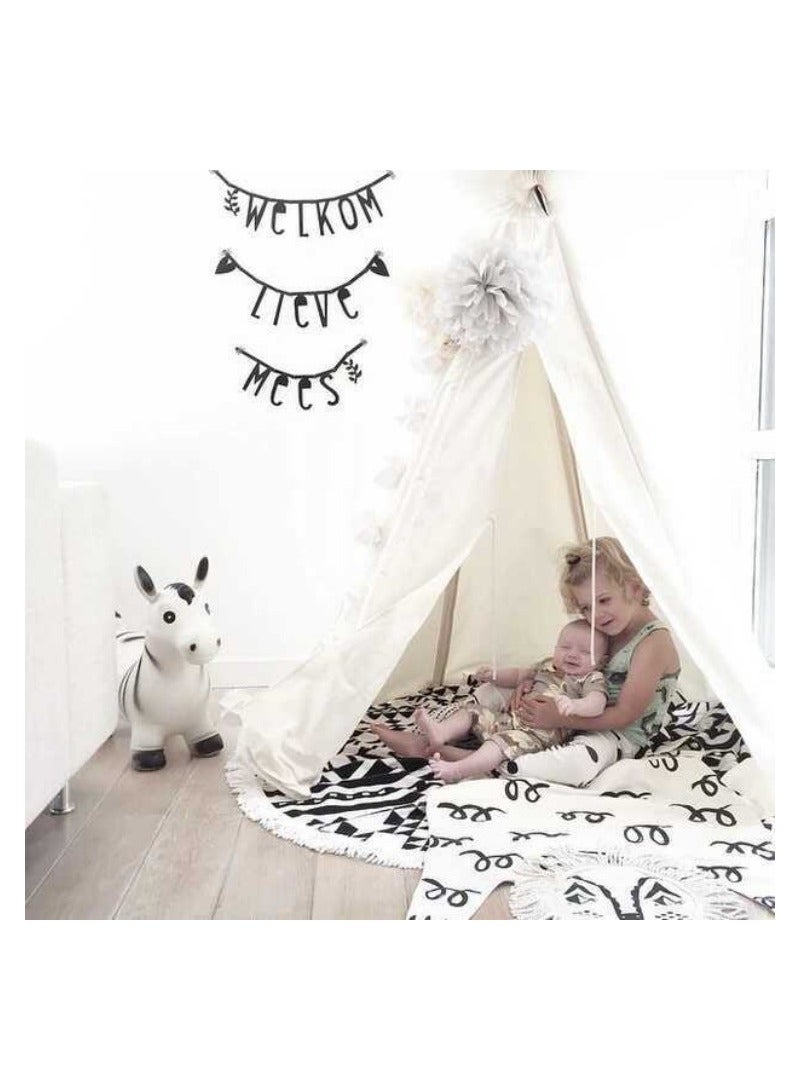 DUNISO سجادة لعب للأطفال على شكل أسد، سجادة للزحف، سجادة لعب للأطفال على شكل أسد، سجادة لغرفة نوم الأطفال الصغار - Image 4