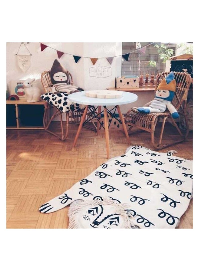 DUNISO سجادة لعب للأطفال على شكل أسد، سجادة للزحف، سجادة لعب للأطفال على شكل أسد، سجادة لغرفة نوم الأطفال الصغار - Image 2