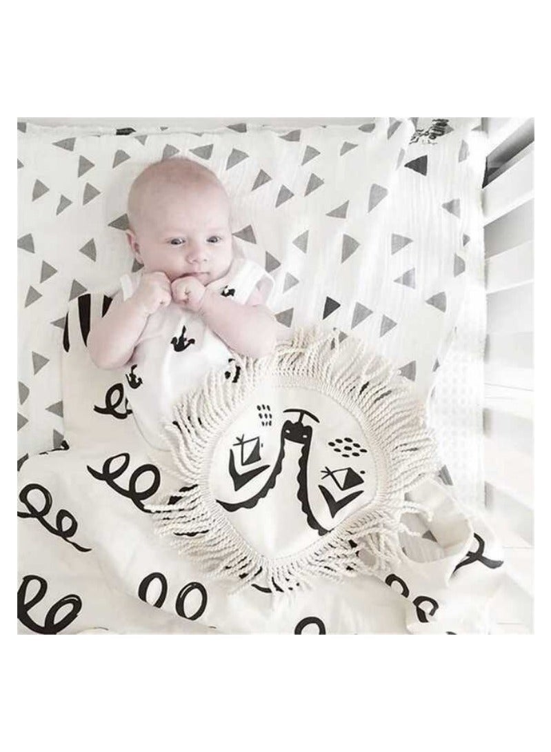 DUNISO سجادة لعب للأطفال على شكل أسد، سجادة للزحف، سجادة لعب للأطفال على شكل أسد، سجادة لغرفة نوم الأطفال الصغار - Image 3