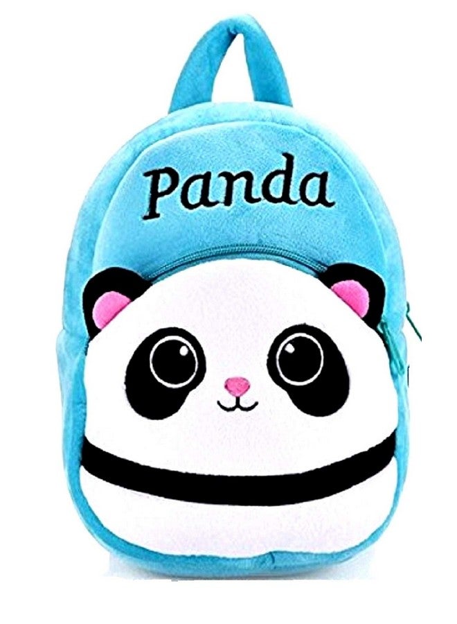 blue tree Kids School Bag Soft Plush Backpack Cartoon Bags Mini Travel Bag for for Girls Boys Toddler Baby Elephant & Blue Panda - Image 3
