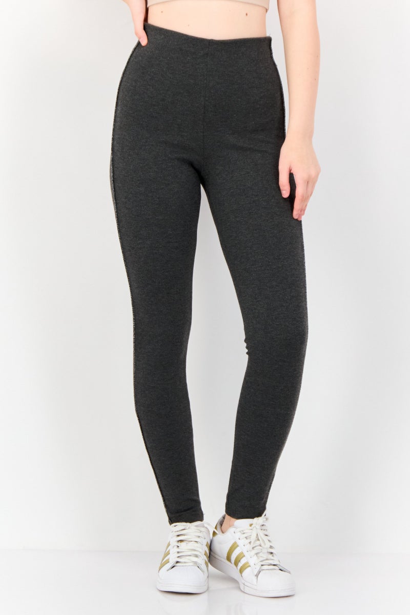 KOTON ساهيكيركومين × كوتون ليغينغز نسائية سادة، رمادي - Image 1