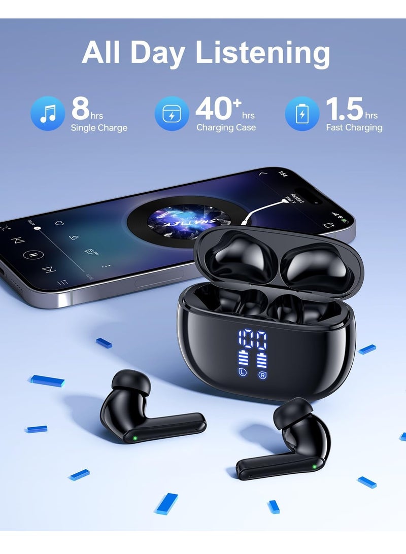 Wireless Earbuds - Bluetooth Headphones 40H Playtime LED Display Deep Bass Stereo in-Ear Earphones with IPX7 Waterproof for iPhone Android Phone Tablet Laptop - Image 5