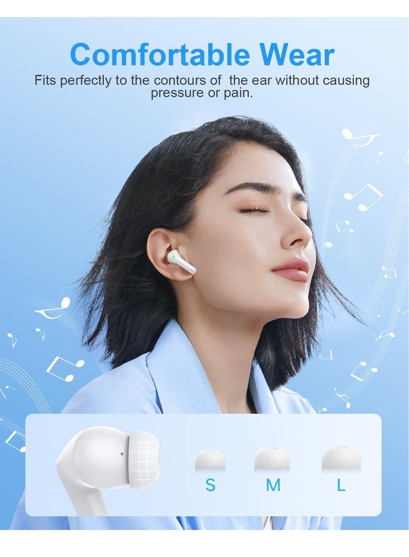 Wireless Earbuds - Bluetooth Headphones 40H Playtime LED Display Deep Bass Stereo in-Ear Earphones with IPX7 Waterproof for iPhone Android Phone Tablet Laptop - Image 4
