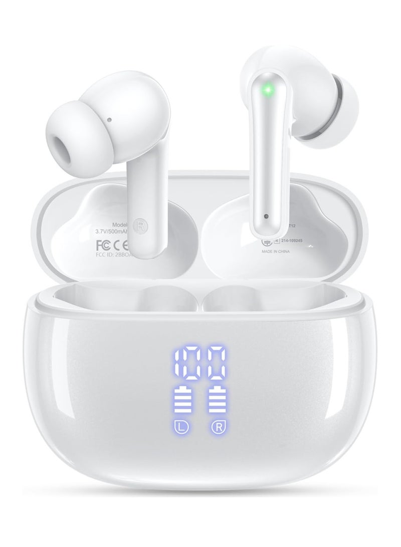 Wireless Earbuds - Bluetooth Headphones 40H Playtime LED Display Deep Bass Stereo in-Ear Earphones with IPX7 Waterproof for iPhone Android Phone Tablet Laptop - Image 1